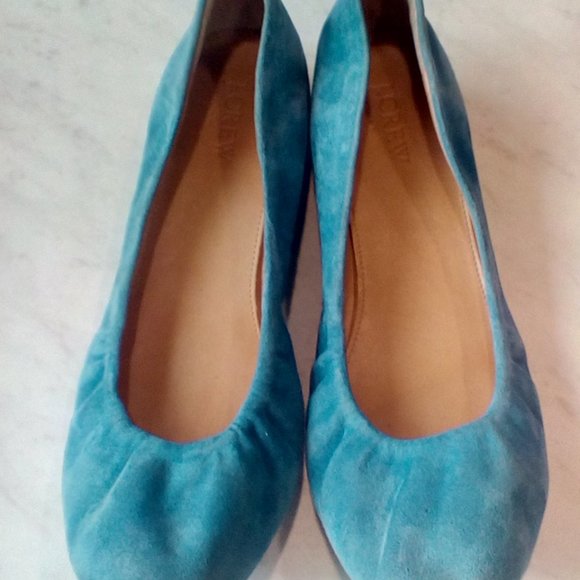 J.CREW Cece Suede Ballet Flats Womens Size 7.5 Med - Picture 2 of 4